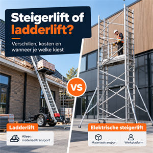 Wat is het verschil tussen een steigerlift en een ladderlift?