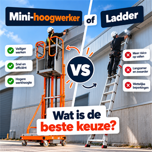 Mini-hoogwerker of ladder: wat is de beste keuze?